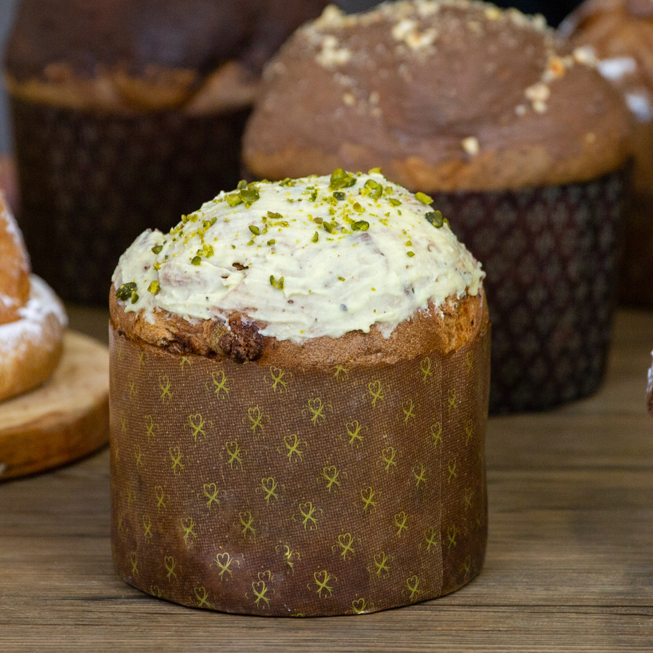 panettone al pistacchio